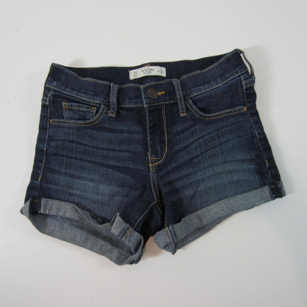Abercrombie & Fitch women shorts 00 / 24 High Rise Denim Shorts Cuffed